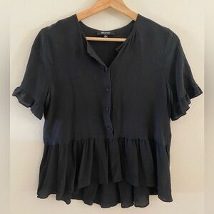 Madewell Black Blouse